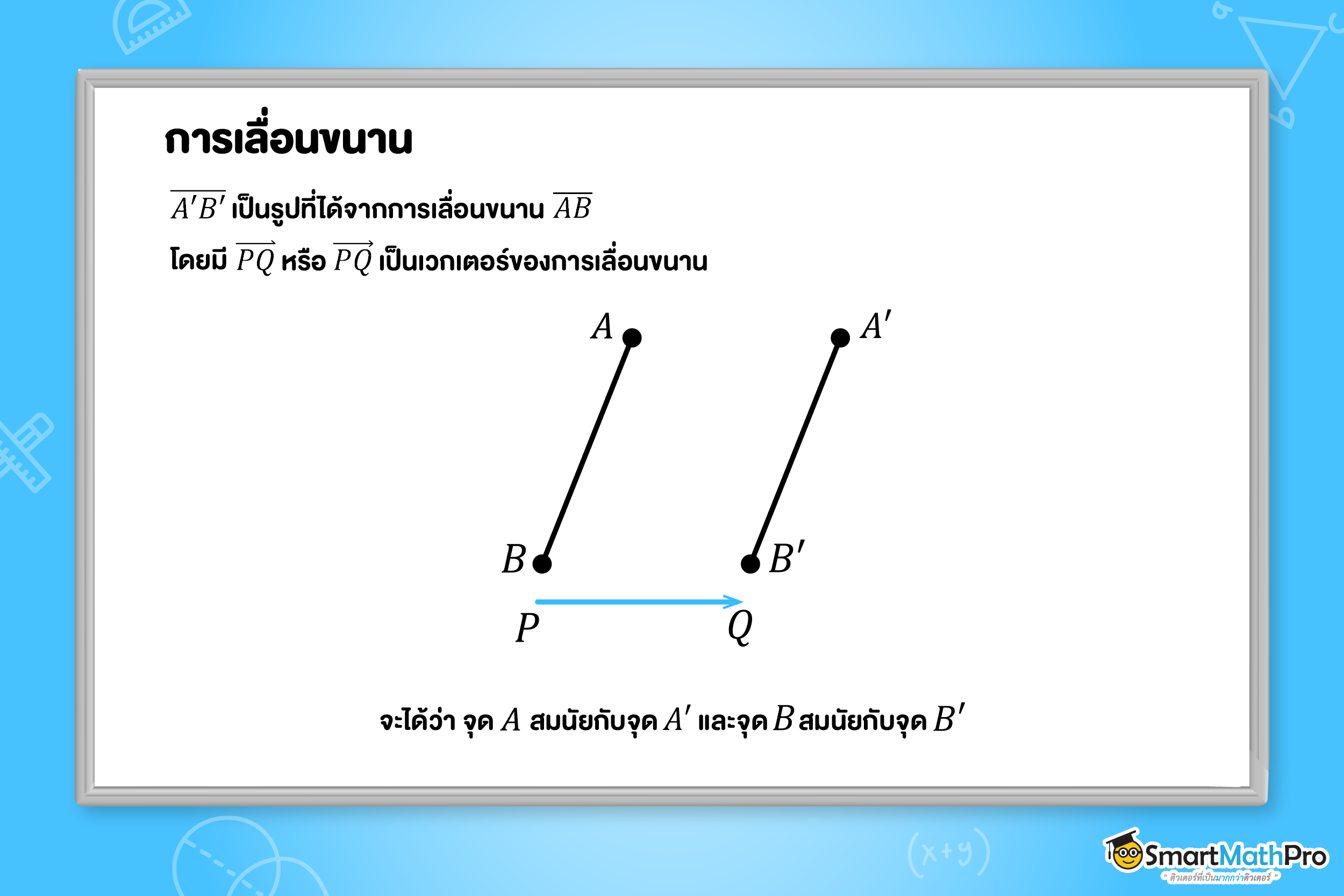 การเลื่อนขนาน คืออะไร ?