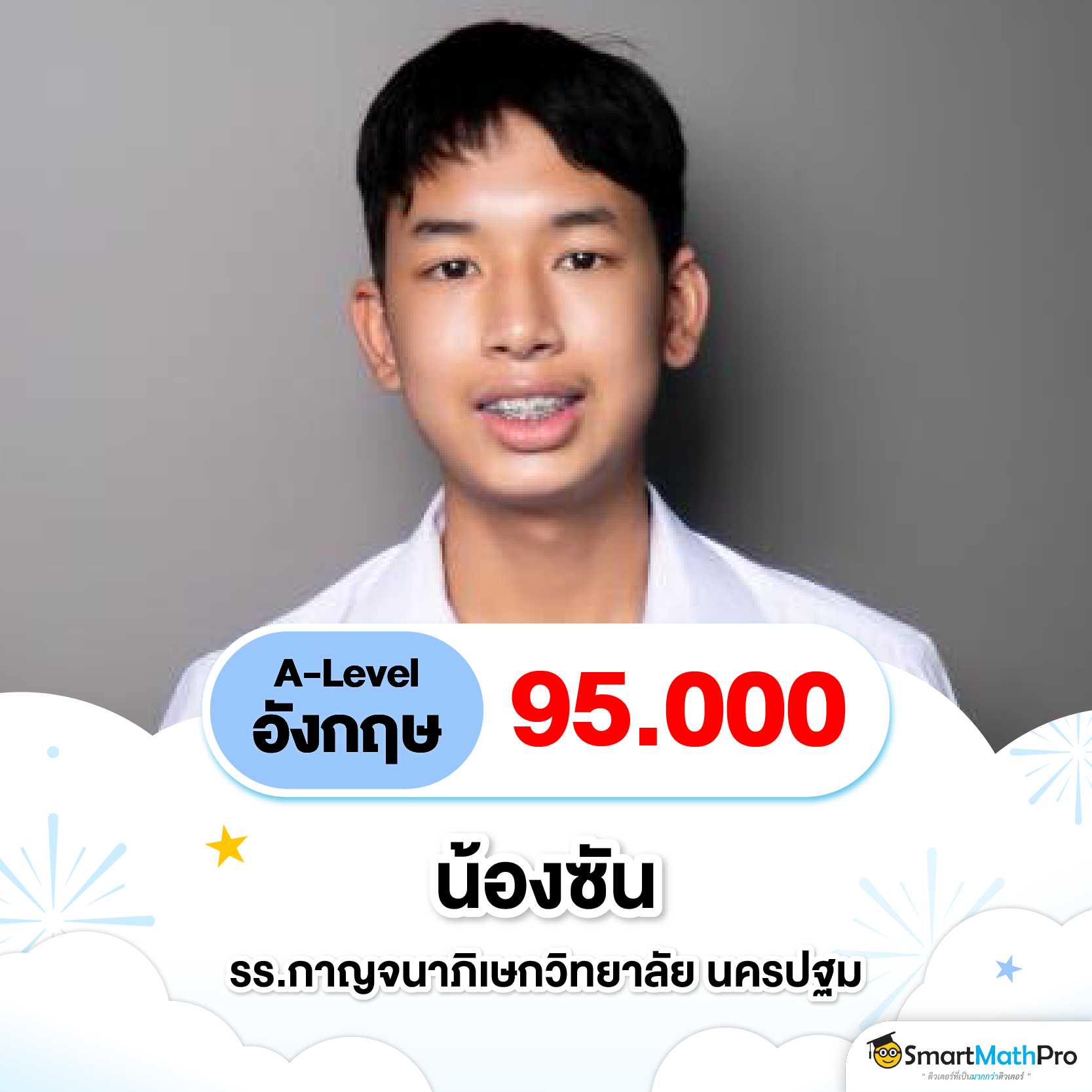 คะแนน A-Level อังกฤษ ของลูกศิษย์ SmartMathPro